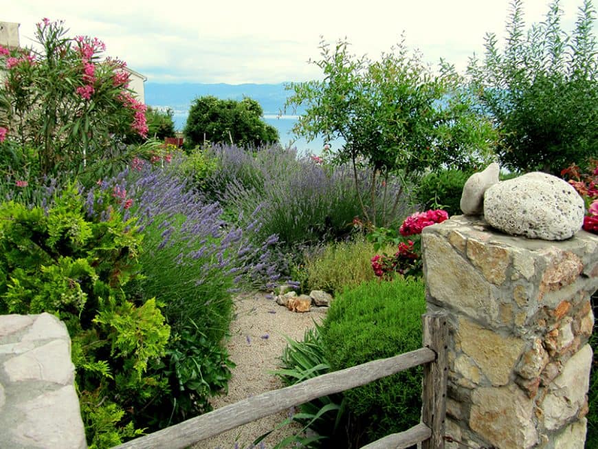 jcomjardin-jardin-mediterraneen Styles de jardins - Jardin avec des lavandes et la mer en fond d'image