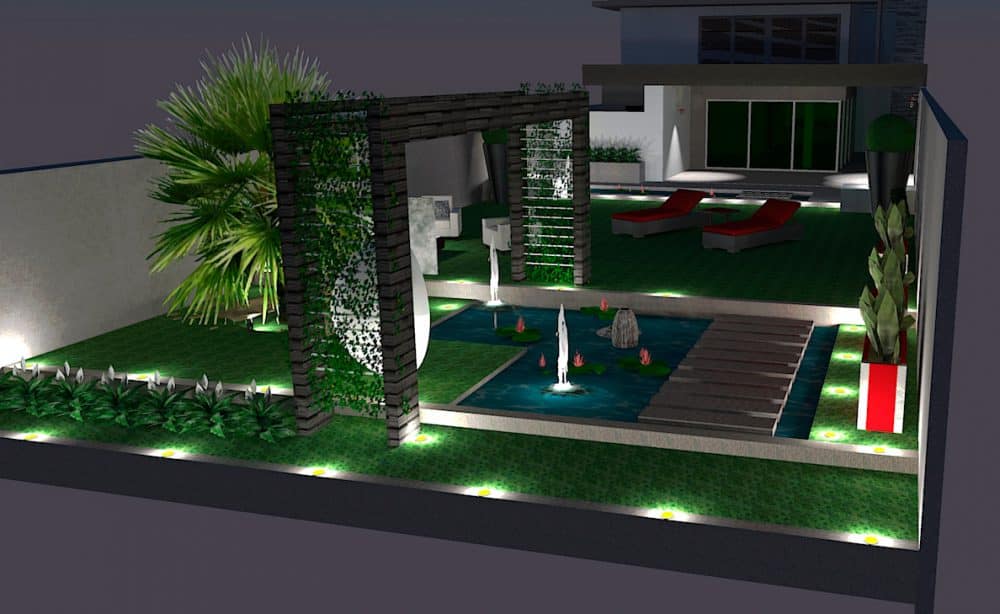 Exemple de modélisation 3D de nuit - service proposé aux professionnels