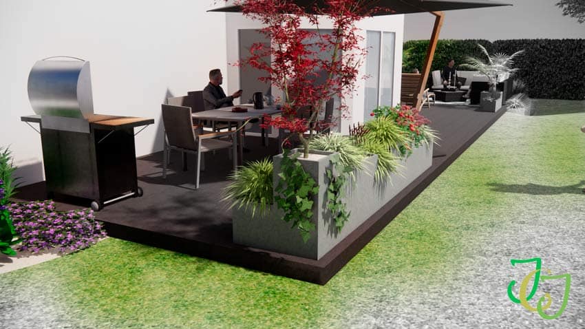 vue de conception de terrasse