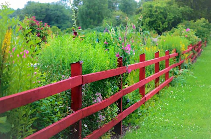 jcomjardin-jardin-naturel-champetre Styles de jardins - jardin champêtre et barrière en bois rouge