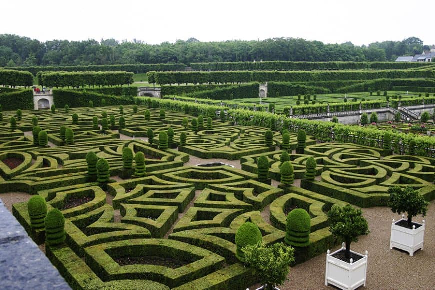 Styles de jardins - Jardin à la française du château de Villandry - France