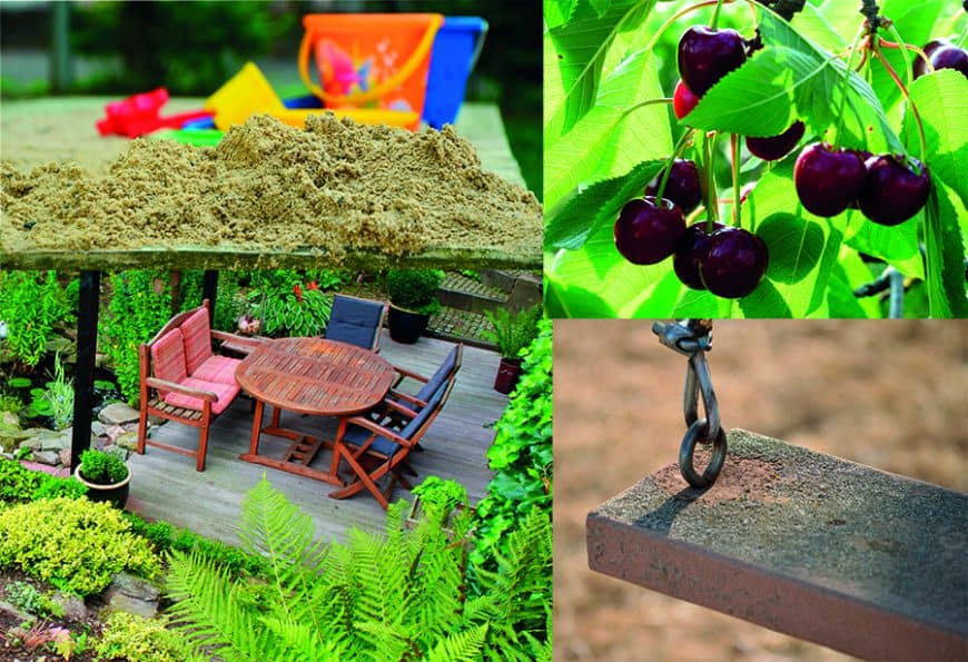 jcomjardin-jardin-familial Styles de jardins - jardin pour toute la famille, table de jardin, balançoire et arbres fruitiers